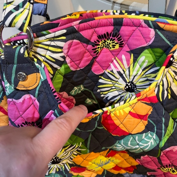 Vera Bradley Glenna Shoulder Bag in Jazzy Blooms - Picture 3 of 7